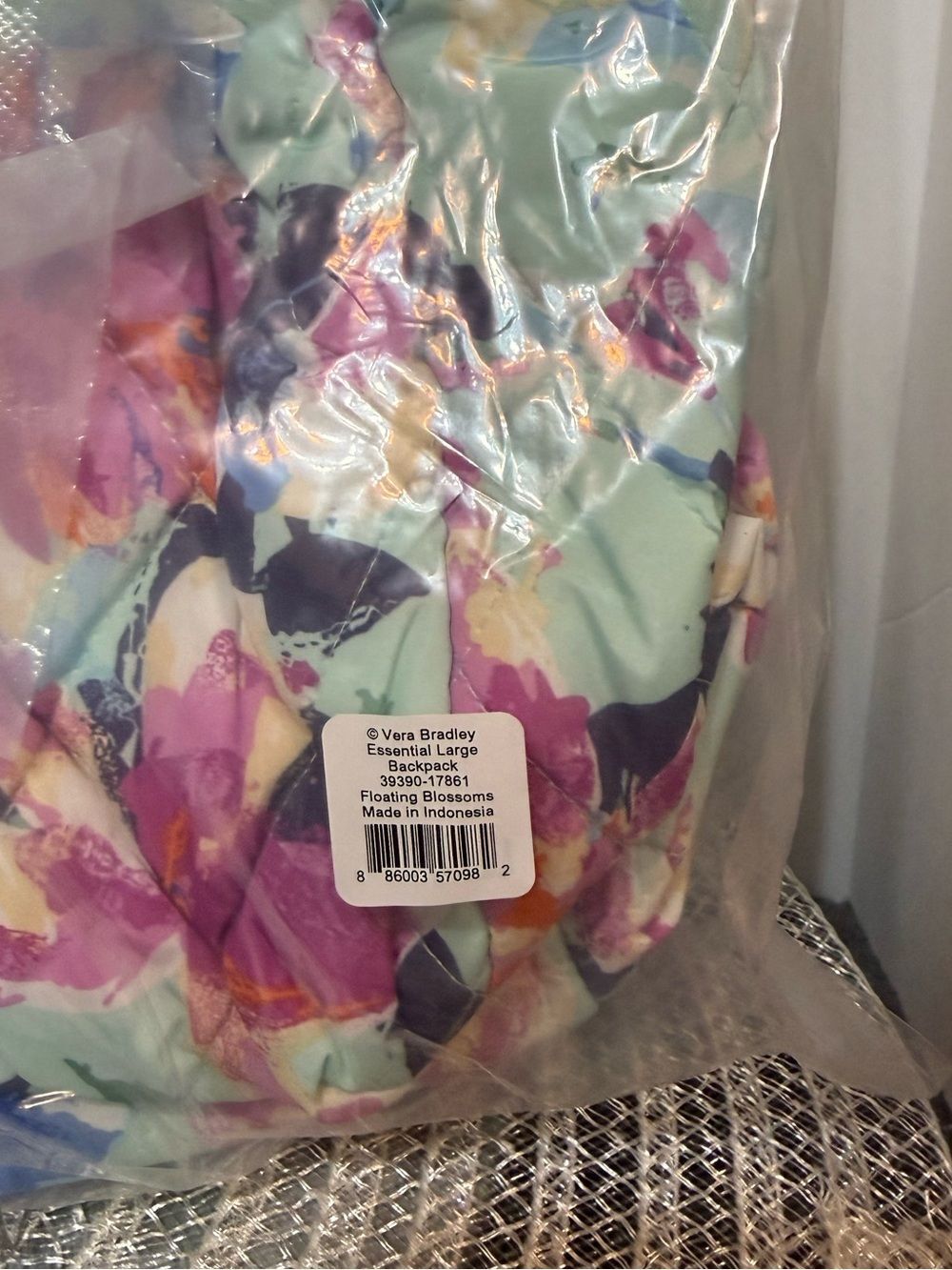 Vera Bradley Essential Large Laptop Backpack in Ultralight Floating Blossoms NWT - Picture 5 of 6